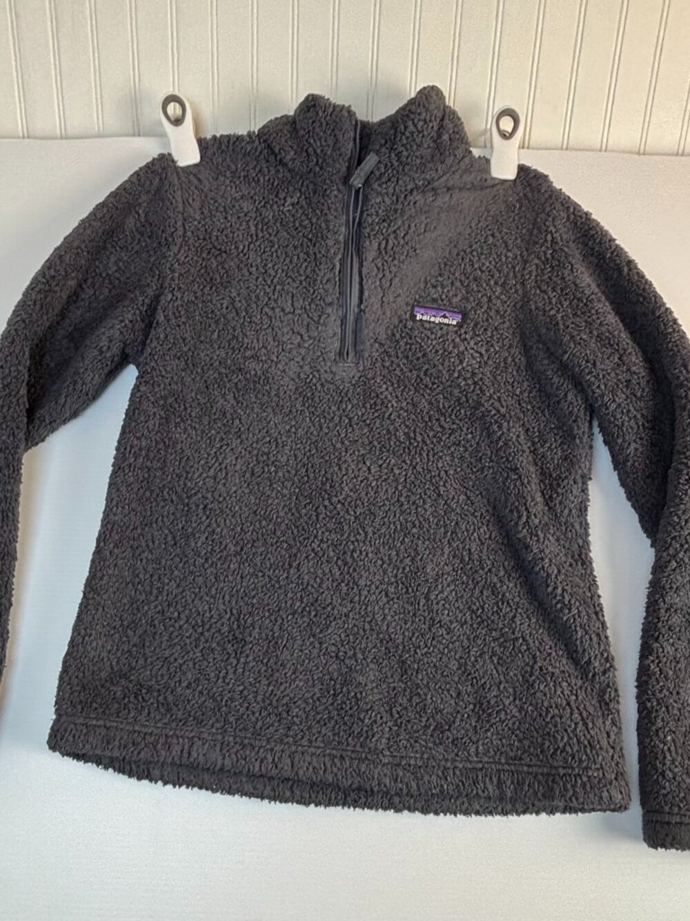 Patagonia Women's Los Gatos Fleece 1/4 Zip Pullover Dark Gray Size S